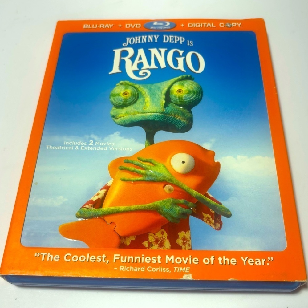 Rango. Blu-Ray Only! Starring Johnny Depo. Nickelodeon